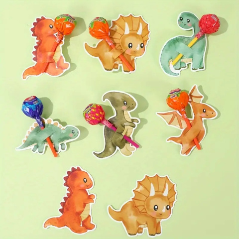 Uchwyty na lizaki z dinozaurami Uchwyty na lizaki z dinozaurami