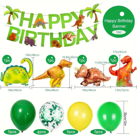 Zestaw dekoracji na szóste urodziny